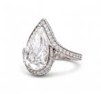 Verlovingsring - 14 karaat Witgoud - 6.09ct. tw. Diamant