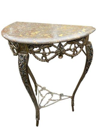 Console - Bronze, Marbre, Maison & Meubles
