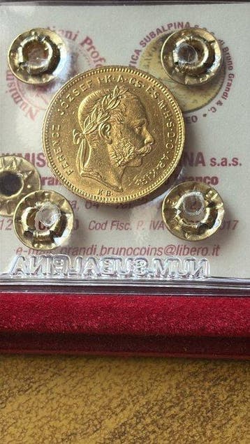 Hongarije. Franz Joseph I. 8 Florins/20 Francs 1879