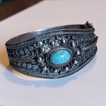 Zilver - Armband, Antiquités & Art, Art | Art non-occidental