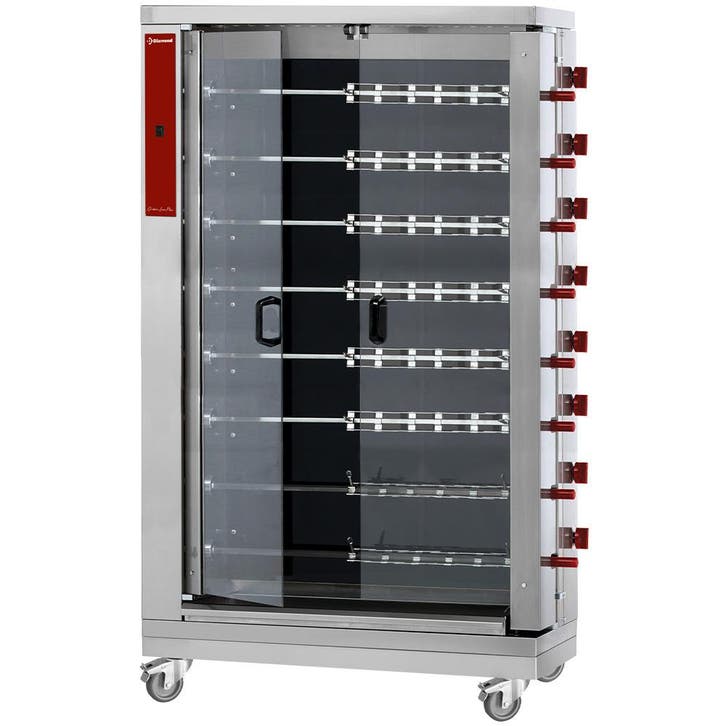 Kippenspit | Vitroceramisch | Op Wielen | 8 Spitten | Voor, Zakelijke goederen, Horeca | Keukenapparatuur, Nieuw in verpakking