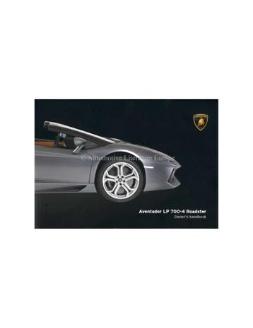 2016 LAMBORGHINI AVENTADOR LP 700-4 ROADSTER