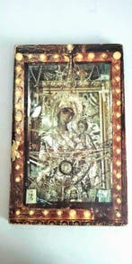 Icoon - Moeder Gods van Kazan - Hout, Antiek en Kunst