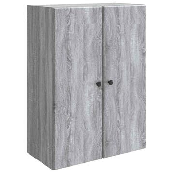 vidaXL Wandkast Grijs Sonoma 66 x 34,5 x 90 cm Bewerkt hout, Verzenden
