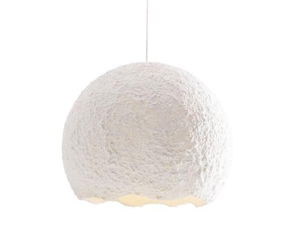 2dekans | Nest Hanglamp - Aluminium & Papier-pulp - 220V -, Maison & Meubles, Lampes | Suspensions, Enlèvement ou Envoi