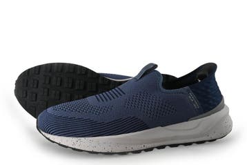 Skechers Instappers in maat 45 Blauw, Overige typen, Zo goed als nieuw, Skechers, Verzenden