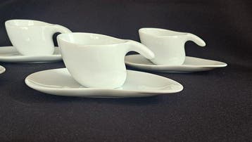 Alessi - Jan Kaplicky - Koffieservies voor 6 (8) - Bettina -