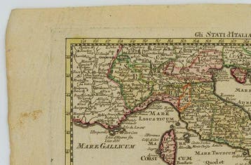 Italie - Italie divisée en ses différents États; Johann