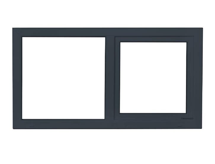 PVC raam vast-draaikiep b150xh80 cm antraciet stomp, Bricolage & Construction, Vitres, Châssis & Fenêtres, Enlèvement ou Envoi