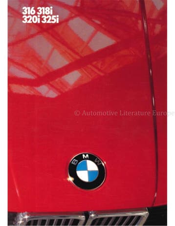 1985 BMW 3 SERIE BROCHURE NEDERLANDS