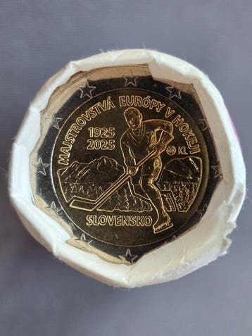 Slowakije. 2 Euro 2025 Ice Hockey Championship (25 coins)
