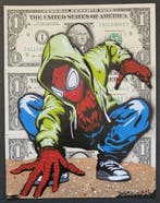 Jinks Kunst - SPIDER-MAN - 3 Real US $1 Banknotes - New