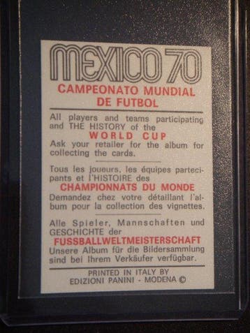 1970 Panini WC Mexico 70 Gordon Banks Édition originale - 1