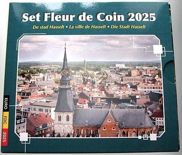 8,88 Euro, munten set 1 Cent-2 Euro + 2 x 2 1/ 2025 Belgi..., Postzegels en Munten, Munten | Europa | Euromunten, Verzenden, België