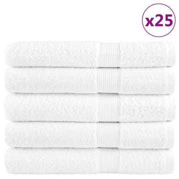 vidaXL Saunadoeken SOLUND 25 st 600 g/m² 80x200cm wit, Verzenden
