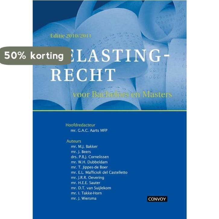 Belastingrecht / 2010/2011 / Belastingrecht voor het WO/HBO, Boeken, Wetenschap, Gelezen, Verzenden
