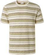No Excess T-shirt Strepen Creme maat Maat 52/54 (L) Heren, Vêtements | Hommes, T-shirts, Verzenden