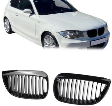 Grillen set | Nieren | geschikt voor BMW 1-serie | E87 5-Doo, Verzenden