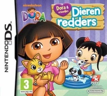 Dora & Vriendjes Dierenredders (Buitenlands Doosje), Games en Spelcomputers, Games | Nintendo DS, Zo goed als nieuw, Ophalen of Verzenden