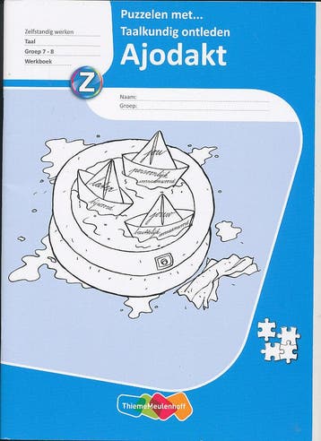 Ajodakt Puzzelen met taalkundig ontleden groep 7-8 (per stuk, Boeken, Verzenden, Nieuw