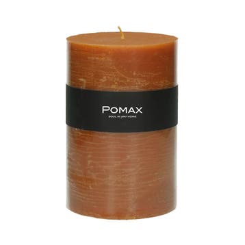 Pomax kaars paraffine Ø 10 x H 15 cm - roest, Huis en Inrichting, Woonaccessoires | Kandelaars en Kaarsen, Verzenden, Nieuw