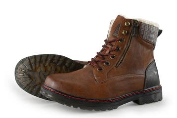 Mustang Veterboots in maat 43 Cognac, Overige kleuren, Verzenden, Boots, Mustang