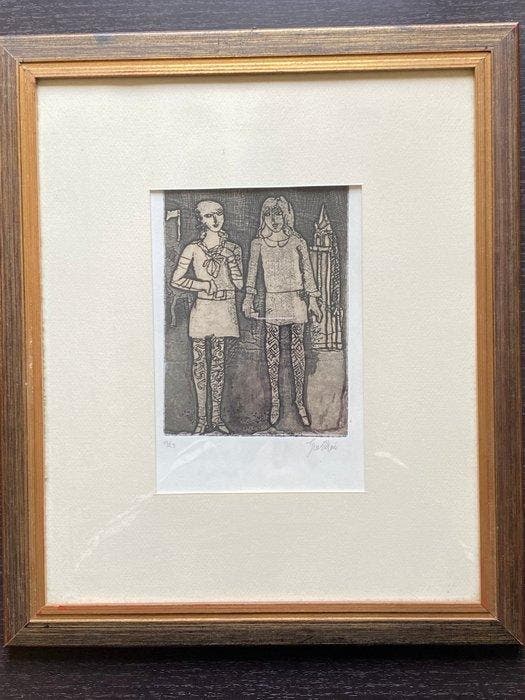 Franco Gentilini (1909-1981) - Coppia di fanciulle, Antiquités & Art, Antiquités | Autres Antiquités
