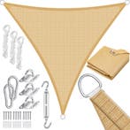 Schaduwdoek - Zonnezeil - Driehoek - 3x3x3 m - Zand - KESSER, Jardin & Terrasse, Verzenden