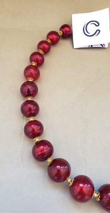 24 carats - Or jaune, Murano - Collier tendance