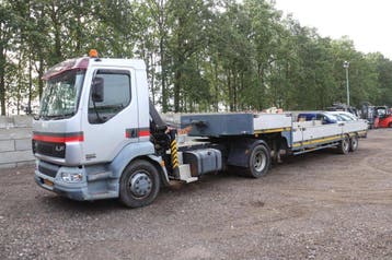 Veiling: Kraanwagen DAF TE55CF Diesel 185pk 2002 Met Semi-Di
