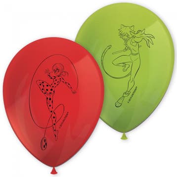 Miraculous Ballonnen 28cm 8st, Verzenden