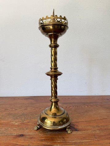 Chandelier - Laiton - Candélabre déglise - 46 cm