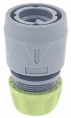 Watersnelkoppeling + waterstop 1/2 - 5/8 direct op slang, Nieuw
