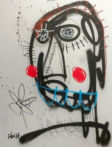 PIOCH - Sans titre, Antiek en Kunst, Kunst | Schilderijen | Modern