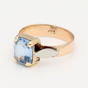 Ring - 18 karaat Geel goud - Spinel, Nieuw