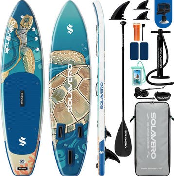 Sup Board - Opblaasbaar Paddle Board - 190kg - Blauw/Bruin -, Sports nautiques & Bateaux, Verzenden