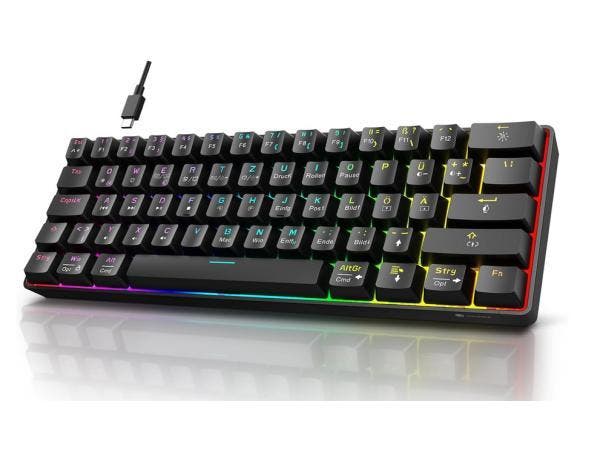Veiling - KOORUI Gaming toetsenbord QWERTZ, Informatique & Logiciels, Claviers