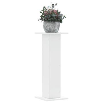 vidaXL Plantenstandaards 2 st 30x30x80 cm bewerkt hout wit, Verzenden