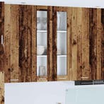 vidaXL Hangkast met opslag Oudhout 60 x 31 x 100 cm Bewerkt, Verzenden, Nieuw