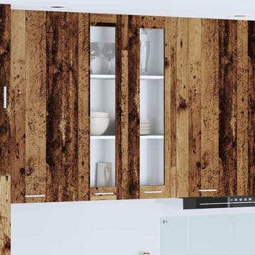 vidaXL Hangkast met opslag Oudhout 60 x 31 x 100 cm Bewerkt, Verzenden, Nieuw