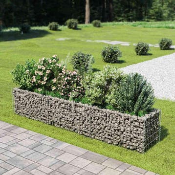 vidaXL Gabion plantenbak verhoogd 270x50x50 cm, Verzenden