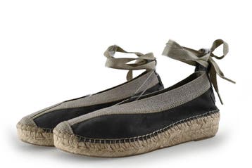 Shabbies Amsterdam Espadrilles in maat 38 Grijs, Espadrilles, Shabbies Amsterdam, Verzenden, Zo goed als nieuw