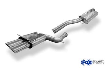 FOX Audi RS4 B5 - RVS systeem achter- en voordemper 90mm - 2, Verzenden