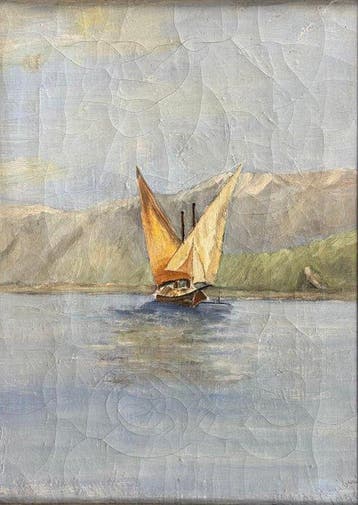 Italiaanse school (XX) - Veliero sul Lago Lemano