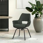 Leren draaibare eetkamerstoel Zippy - Toledo Verde, Huis en Inrichting, Stoelen, Overige kleuren, Bohemian, Eigentijds, Industrieel, Modern, Scandinavisch