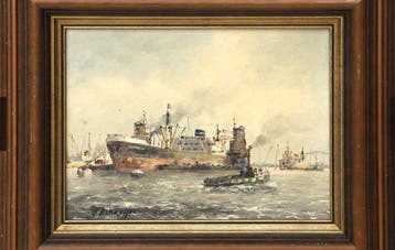 Siem Schaeffer (1924-2005) - Rotterdams havengezicht