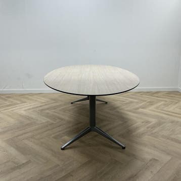 ovale vergadertafel 260x130 cm, midden eiken - grijs, Zakelijke goederen, Kantoor en Winkelinrichting | Kantoormeubilair en Inrichting