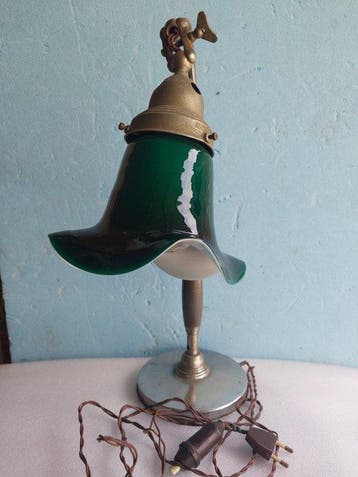 Lampada Ministero - Bankierslamp - Kristal - origineel