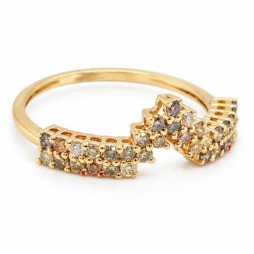 Zonder minimumprijs - Ring - 14 karaat Geel goud - 0.50ct., Nieuw