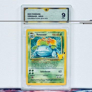 Pokémon Graded card - VENUSAUR HOLO 15 - Pokémon - GG 9, Nieuw